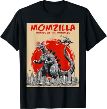 Momzilla Mother Of Monsters Retro Vintage Mama Mother's Day T-Shirt