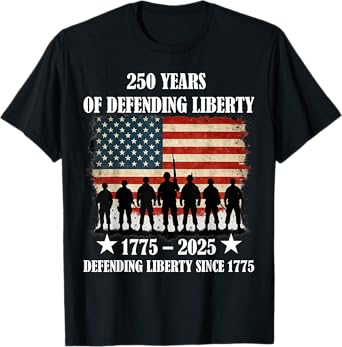 Patriotic USA Army Us Military Parade 250th anniversary 2025 T-Shirt