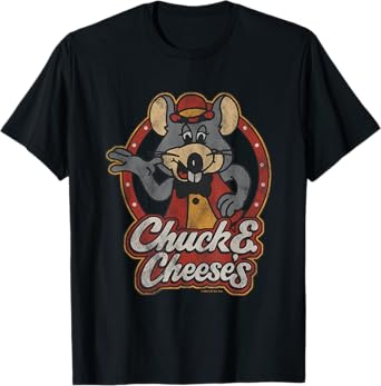 Chuck E. Cheese Classic Entertainer Portrait Distressed T-Shirt