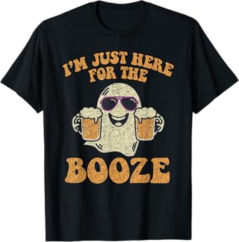 I'm Just Here For The Booze Halloween Beer T-Shirt