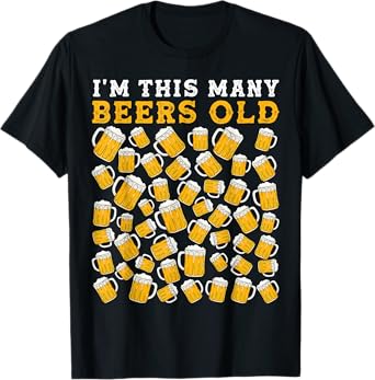 Birthday 50 Year Old Beer Drinking Gag 50th Birthday Party T-Shirt