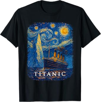 Titanic Van Gogh Starry Night T-Shirt