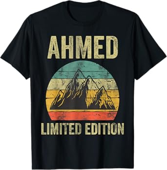 Personalized Name Shirt Ahmed Vintage Limited Edition T-Shirt