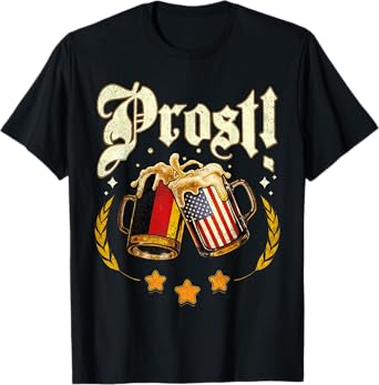 German Eagle Oktoberfest Prost Vintage Beer Festival Outfit T-Shirt
