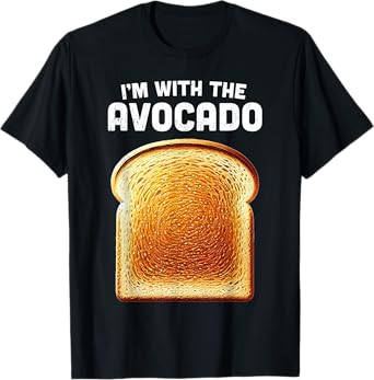 Im With Avocado Shirt Toast Matching Funny Halloween Costume T-Shirt