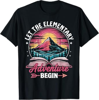 Let The Elementary Adventure Begin Teacher Back To School T-Shirt