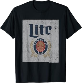 Miller Lite Light Fine Pilsner Vintage Classic Label T-Shirt