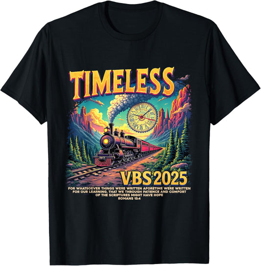 Christian Summer Timeless VBS 2025 We Through Patience T-Shirt