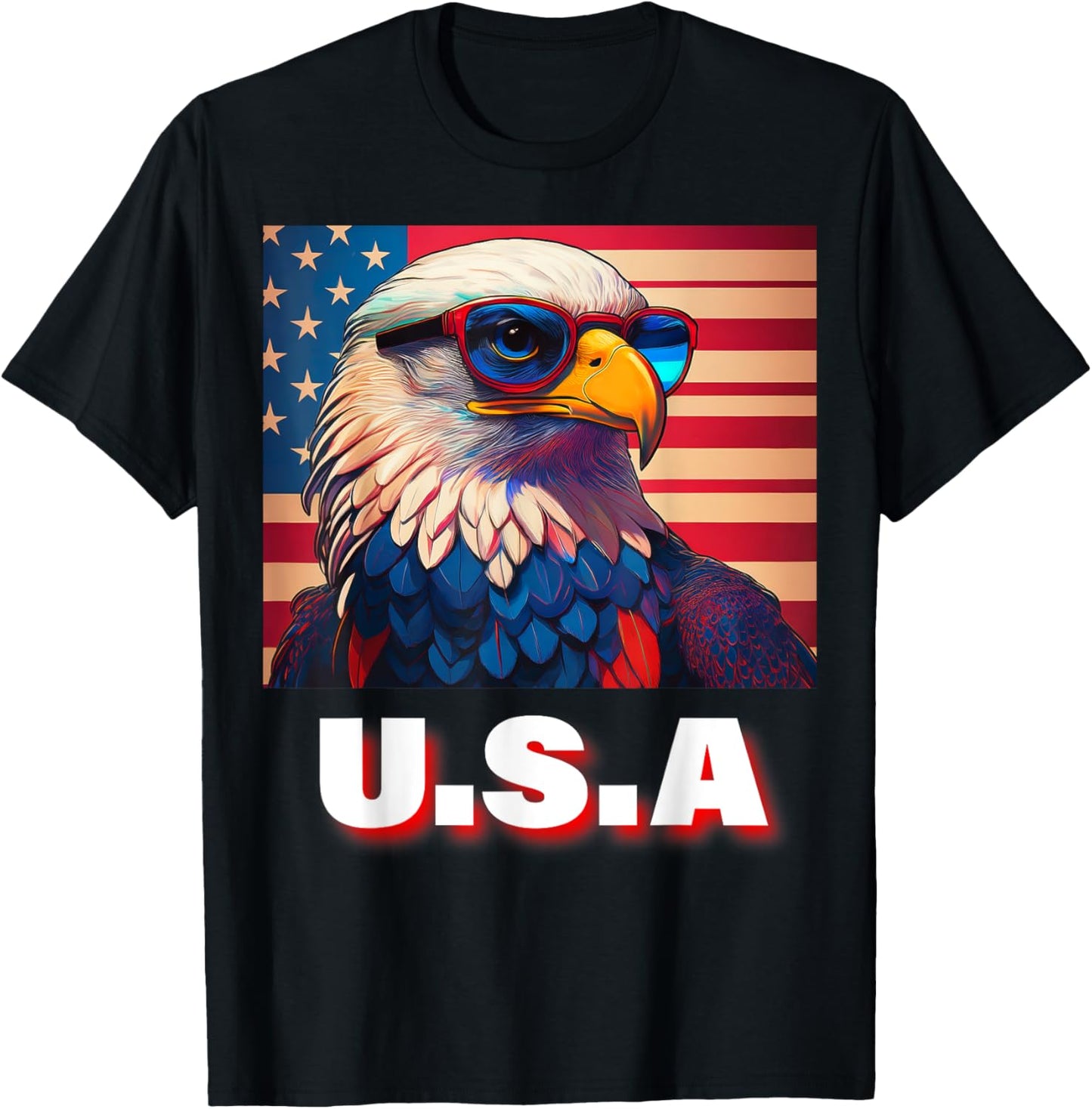 4th Of July Patriotic Bald Eagle Usa 'merica Men & Women T-shirt