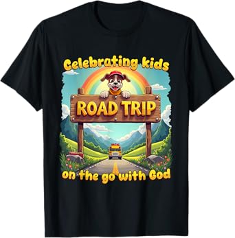 Kids On The Go Christian VBS 2025 Road Trip Celebrating T-Shirt