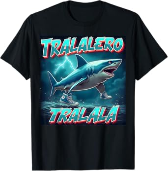 Tralalero Tralala Bootleg Brainrot Italian Brainrot Meme T-Shirt