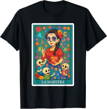 La Maestra | Spanish-Mexican Bingo Card Funny Gifts T-Shirt