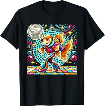 Aesthetic Fish Disco T-Shirt