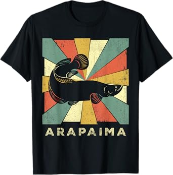 Vintage Arapaima Fish Lover Retro Style Animal T-Shirt