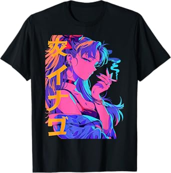 Waifu Anime Horror Girl Aesthetic T-Shirt