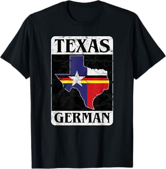 Texas German Flag Homecoming Design T-Shirt
