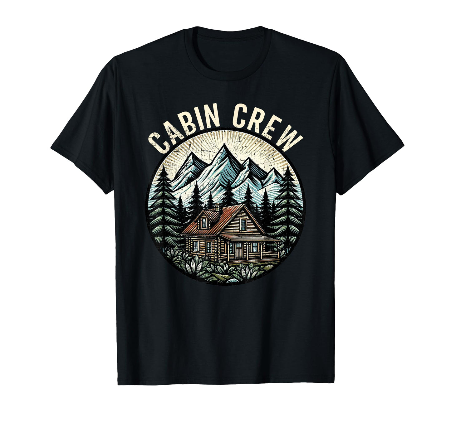 Cabin Crew Cabin Family Vacation Outdoor Nature T-Shirt
