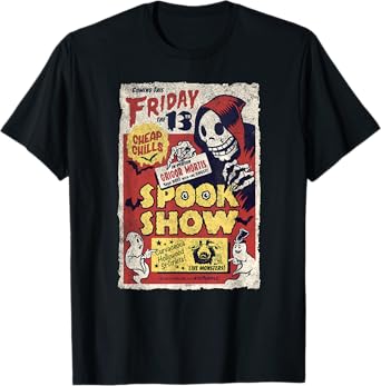Spook Show, Retro Vintage-style Horror Fan T-Shirt