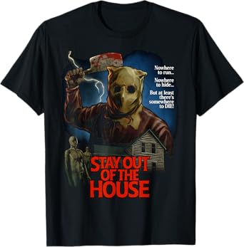 Stay Out Of the House Butcher Survival Horror Game Slasher T-Shirt