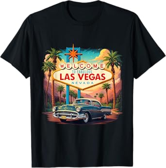 Retro Las Vegas Nevada Las Vegas Souvenir Vacation Trip T-Shirt