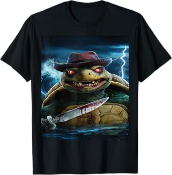 Creepy Scary Halloween Turtle T-Shirt