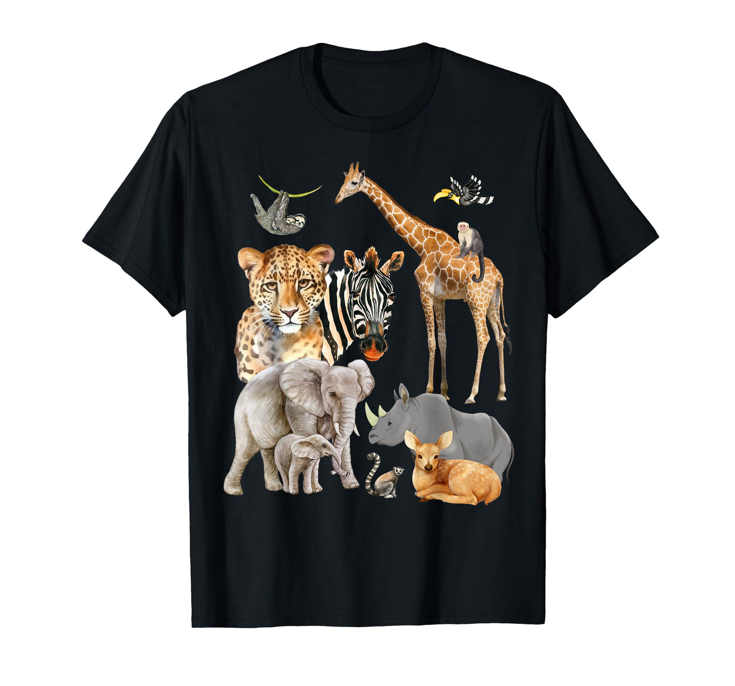 Wildlife Safari Party Animal Design T-Shirt