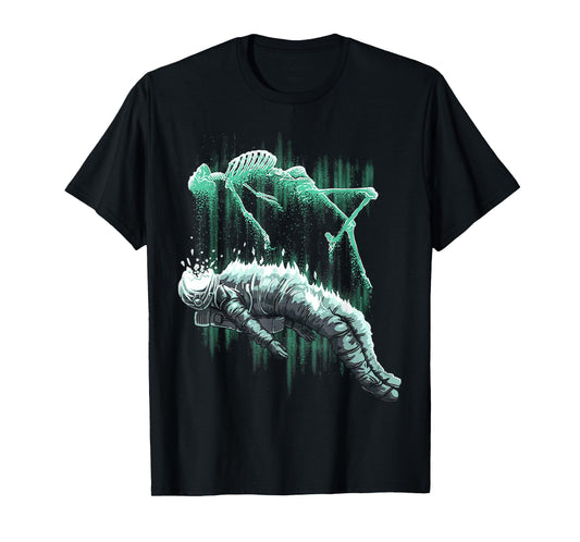 Astral Departure Glow-in-the-Dark Vintage Astronaut T-Shirt