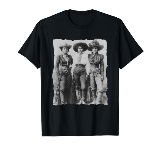 Black African American Cowgirl Western Country Texas Rodeo T-Shirt