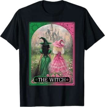 The Witch Tarot Card Halloween Salem Witch Craft Women Girls T-Shirt