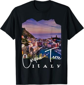 Cinque Terre At Night Cinque Terre Souvenir T-Shirt