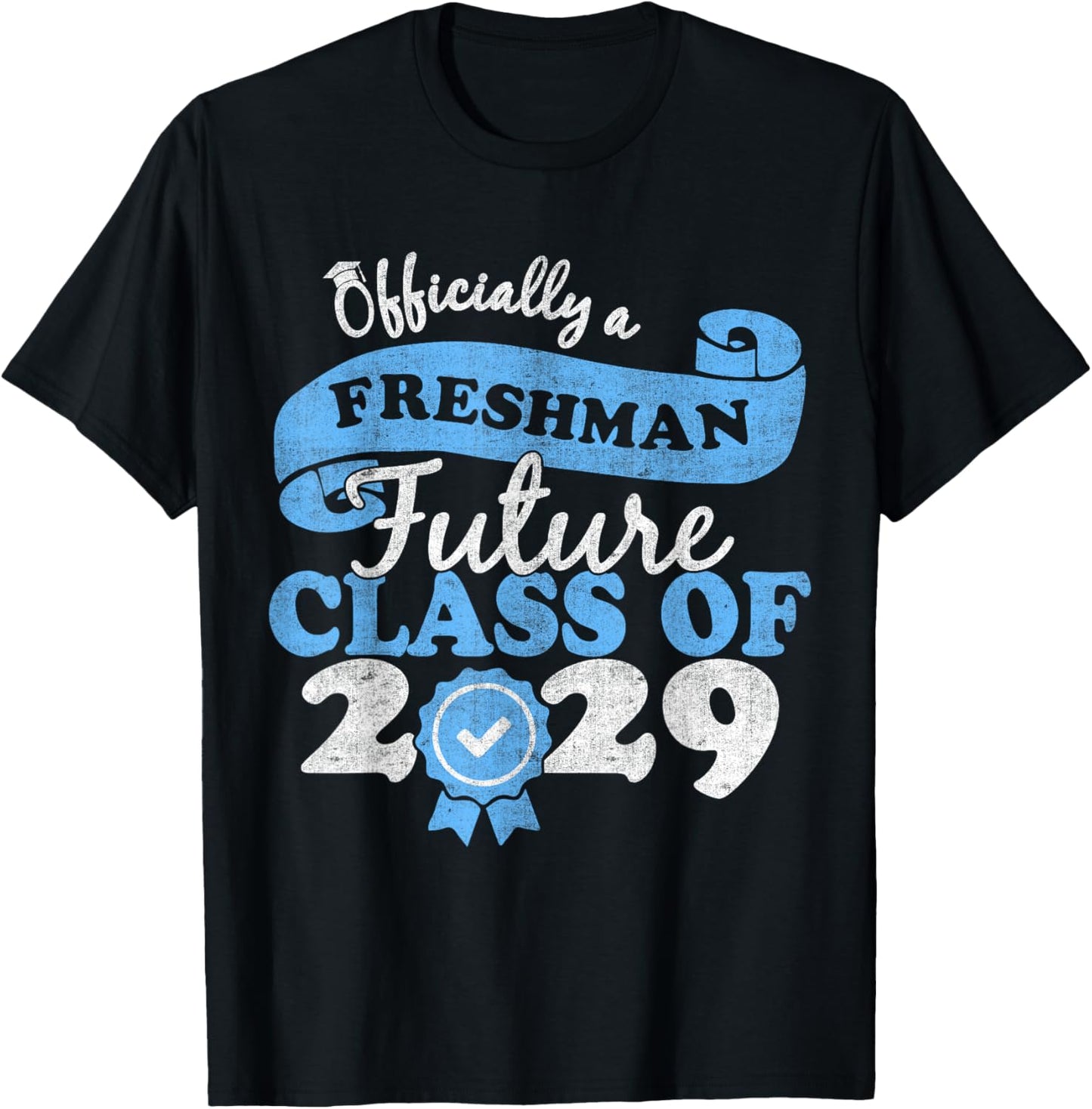 Officially A Freshman Class Of 2029 First Day Of 9th Grade Back To School Tee by TeeBrew