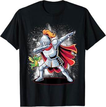 Ren Faire Dabbing Medieval Knight Dragon Funny Renaissance T-Shirt