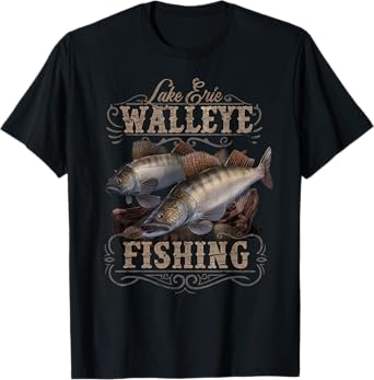 Lake Erie Walleye Fishing Fisherman T-Shirt