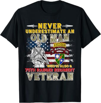 75th Ranger Regiment Veteran Rangers Lead The Way Gift Tee T-Shirt