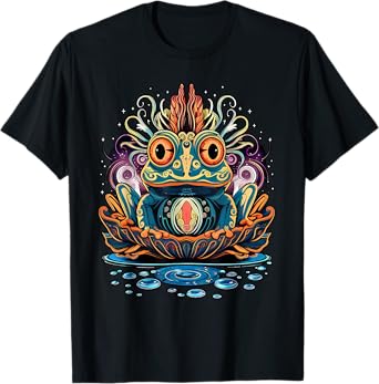 Colorful Frog | Psychedelic Art Trippy Hippie Men Women T-Shirt