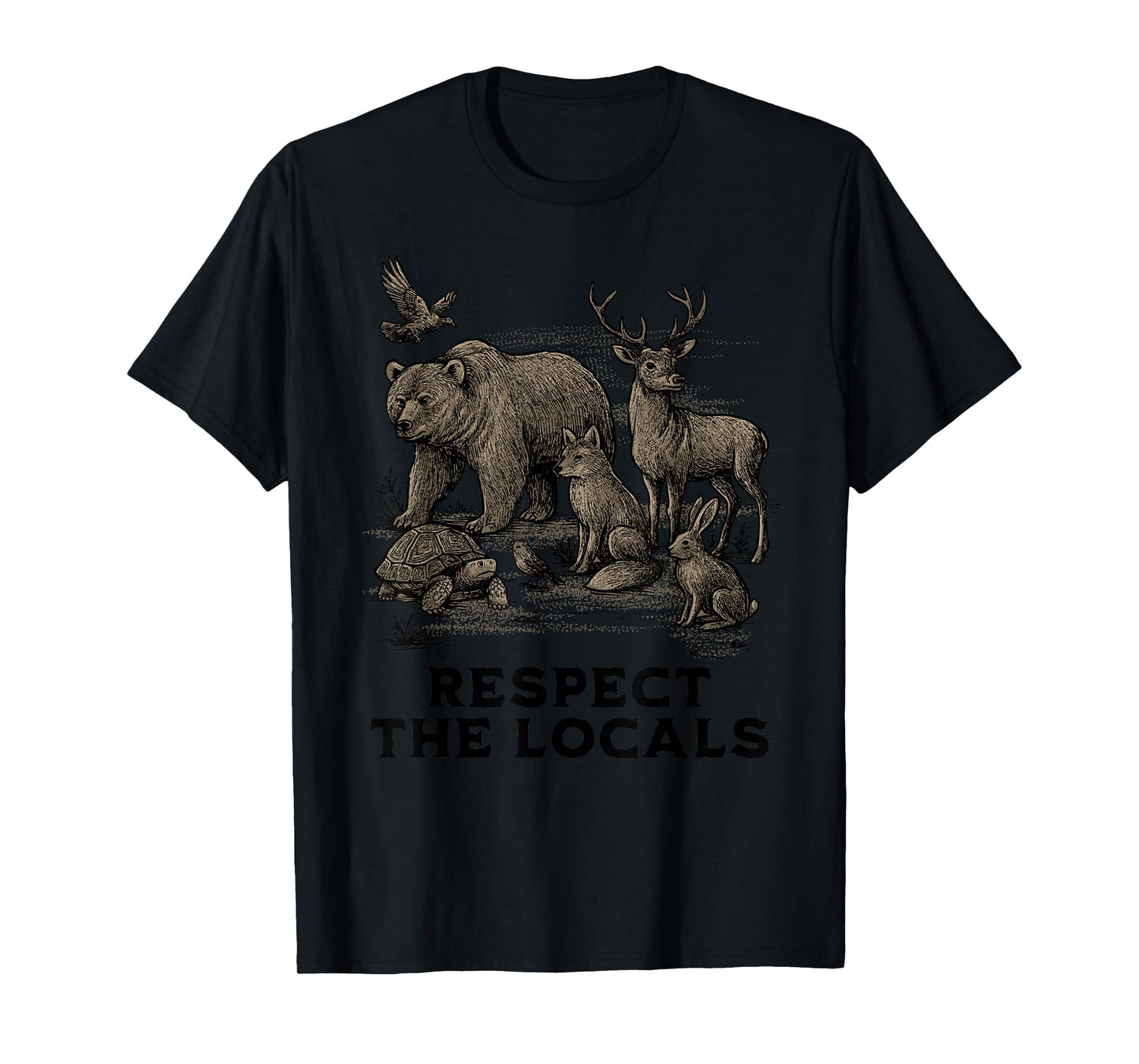 Respect Local Animals Nature Wildlife Conservation Animal T-Shirt