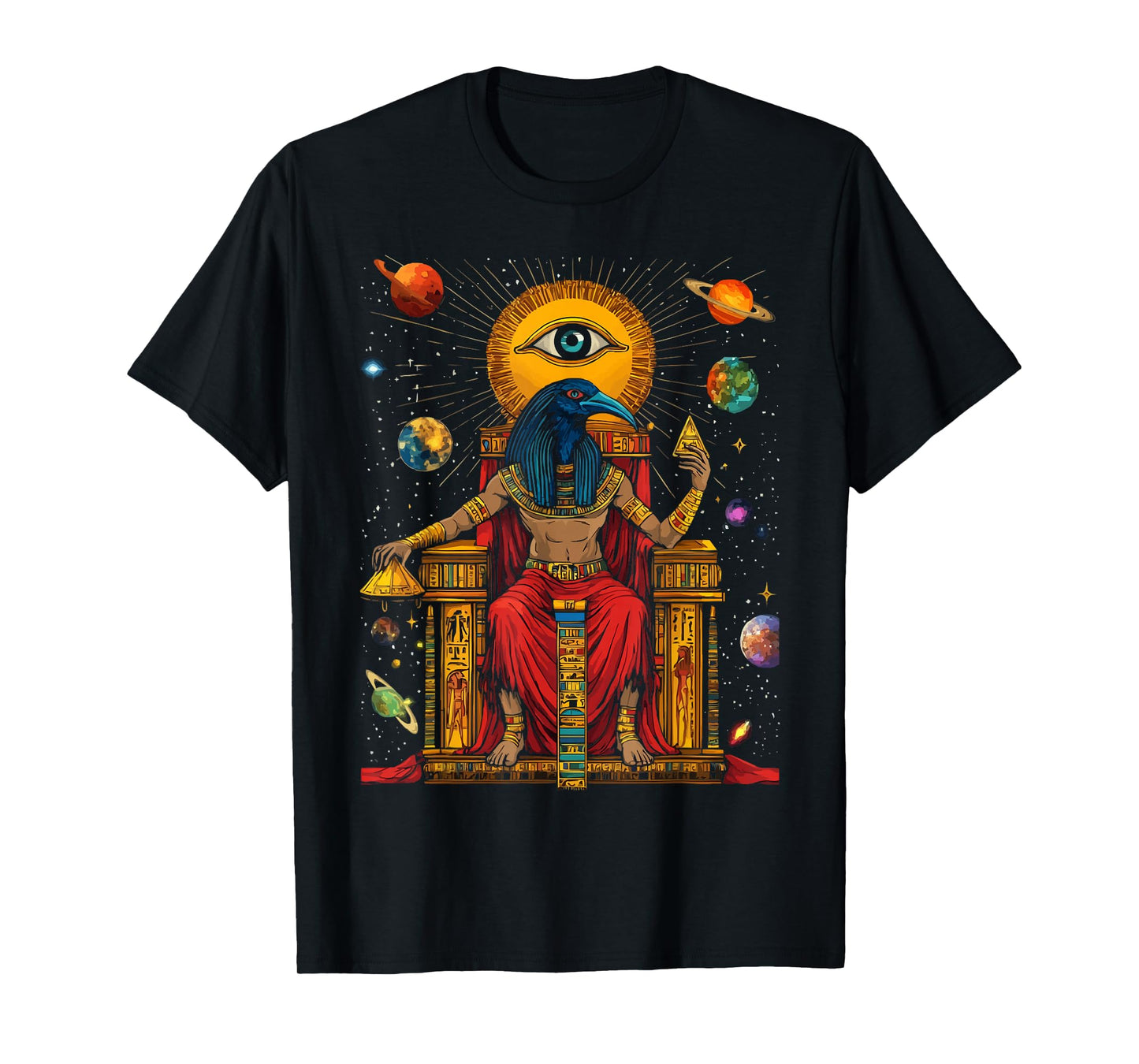 Thoth Egyptian God Egyptian Mythology Pyramid Ancient Egypt T-Shirt