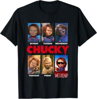 Chucky Days of The Week Moods T-Shirt