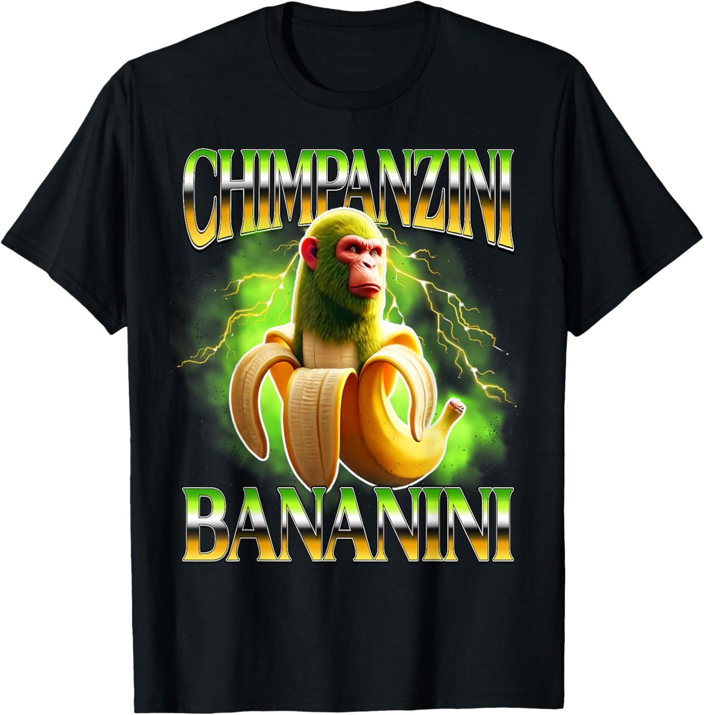 Shimpanzini Bananini Italian Brainrot Chimpanzee and Banana T-Shirt