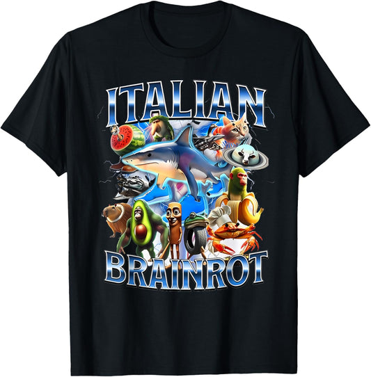 Tralalero Tralala Italian Brainrot Funny Shark Meme Kids T-Shirt