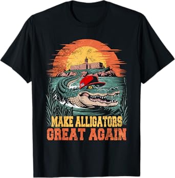 Funny Make Alligator Great Again T-Shirt