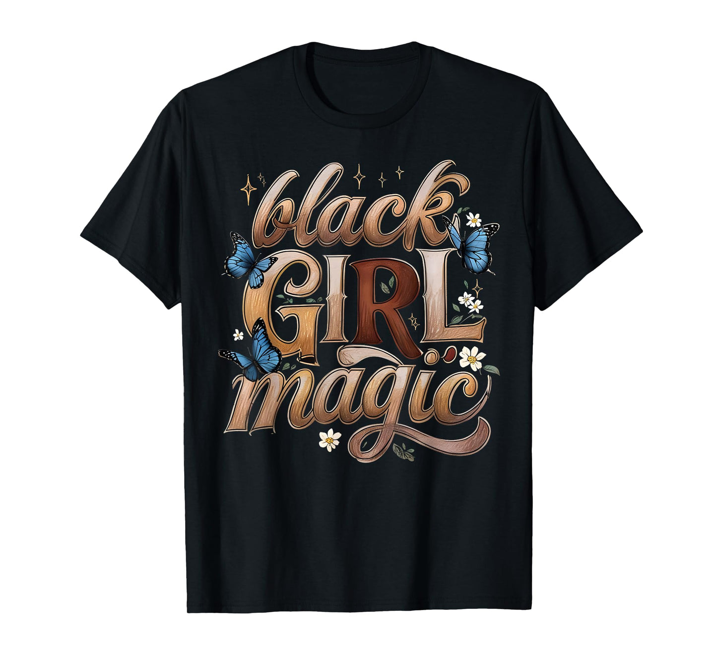 Black History Month Gift Ideas Apparel Co. H.UNiCR Black Girl Magic Melanin Black Women T-Shirt