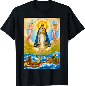 AfroCuban Religious Virgin Caridad del Cobre Cuba Santeria Oshun Unisex-Adults Black T-Shirt