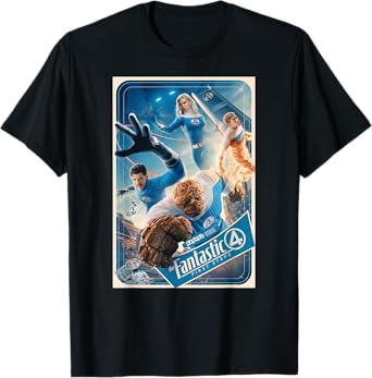 Marvel The Fantastic Four: First Steps Theatrical Poster Art T-Shirt