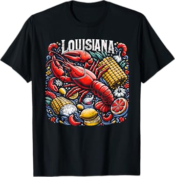 Louisiana Cajun Crawfish Boil Crayfish Crawdad Mudbug Food T-Shirt