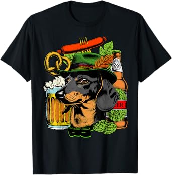 Dachshund Oktoberfest Sausage Dog Cute Wiener German Kids T-Shirt