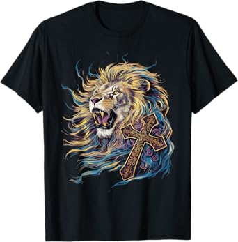 Jesus Lion of Judah Christian Faith for Men and Women T-Shirt