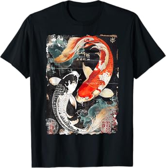 Vintage Graffiti Nishikigoi Fish Koi Carp T-Shirt