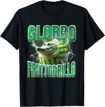 Italian Brainrot Glorbo Fruttodrillo Funny Meme Men Women T-Shirt