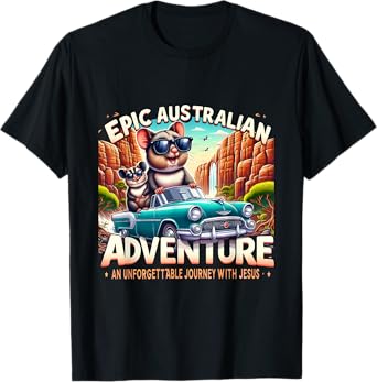 Funny Epic Australian Adventure Jesus VBS 2025 Squad T-Shirt